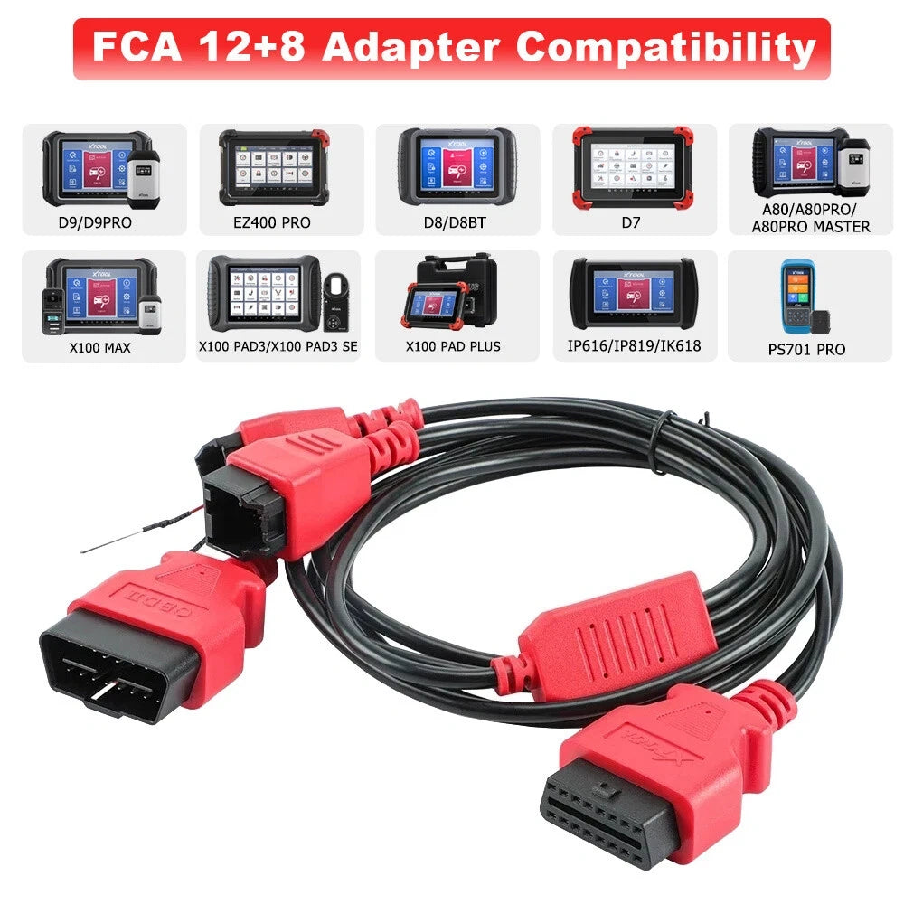 Adattatore Cavo Connettore FCA 12+8 per Chrysler Dodge Jeep Fiat