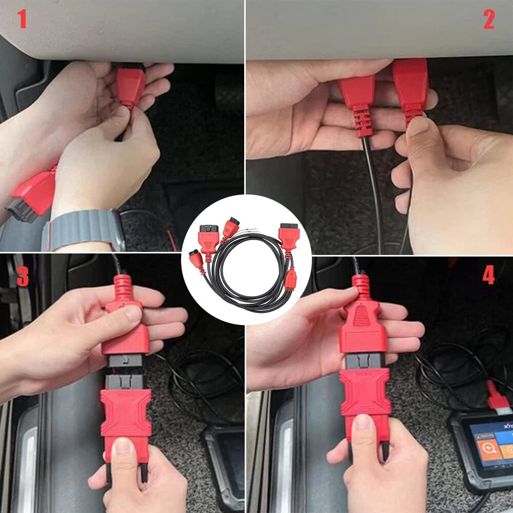 Adattatore Cavo Connettore FCA 12+8 per Chrysler Dodge Jeep Fiat